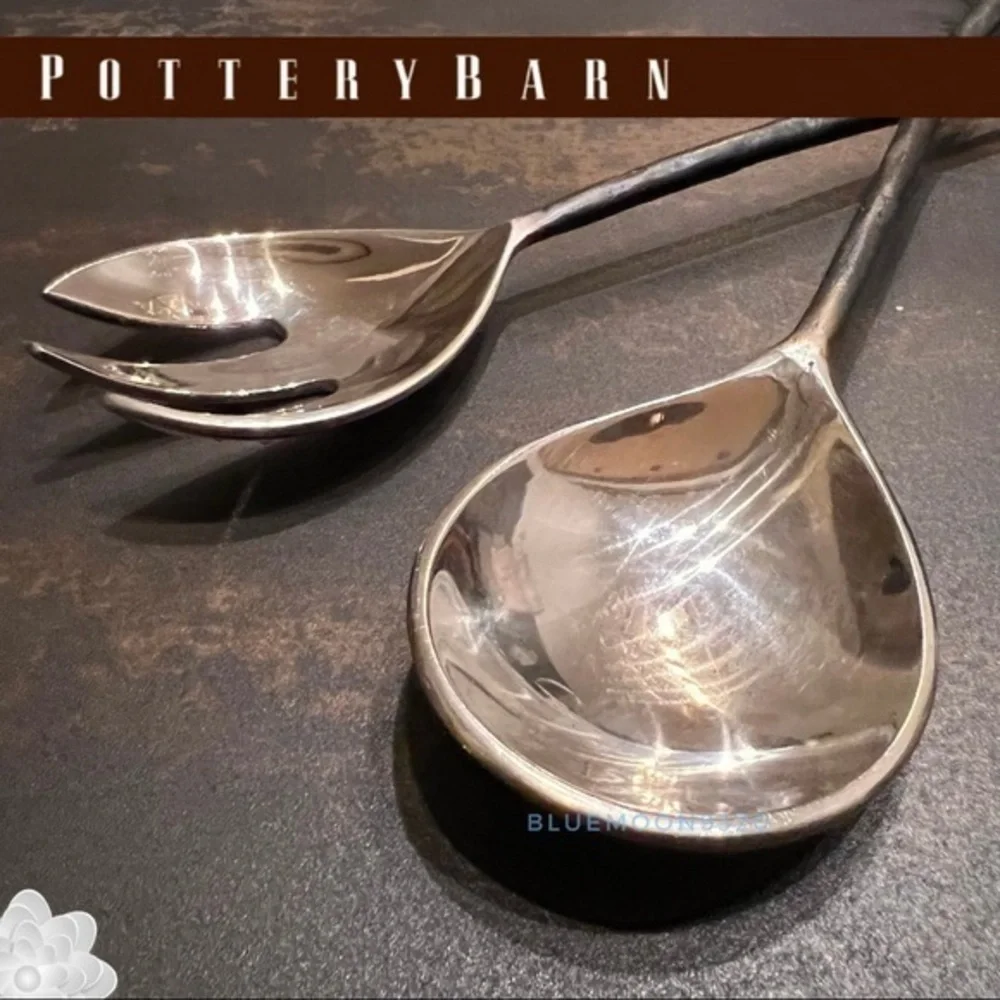 POTTERY BARN Serving Set Butterfly and Dragonfly NWOT